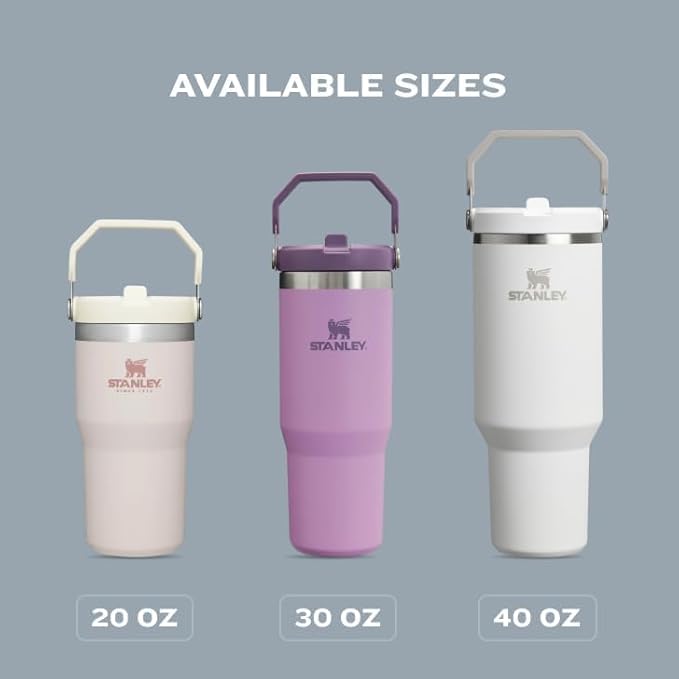 STANLEY IceFlow 2.0 Flip Straw Tumbler with Handle 30 oz | Twist On Lid and Flip Up Straw | Leakproof Water Bottle | Insulated Stainless Steel | BPA-Free | Agave