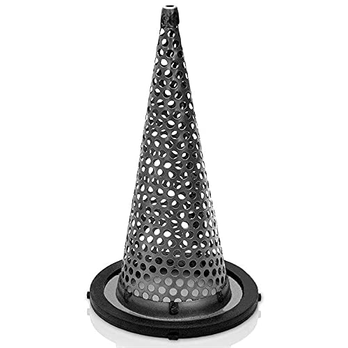 Gloxco 4" Funnel Suction Strainer, Witch Hat, Stainless Steel (STR-F400)