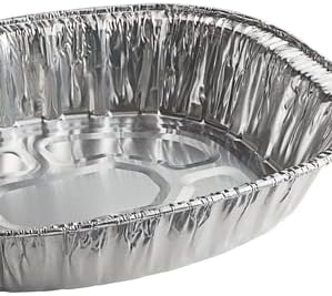 Disposable Oval Roasting Pan - Durable Turkey Roaster Pans Extra Large, Heavy-Duty Aluminum Foil, Deep, Oval Shape for Chicken, Meat, Brisket, Roasting, Baking, Recyclable (50)