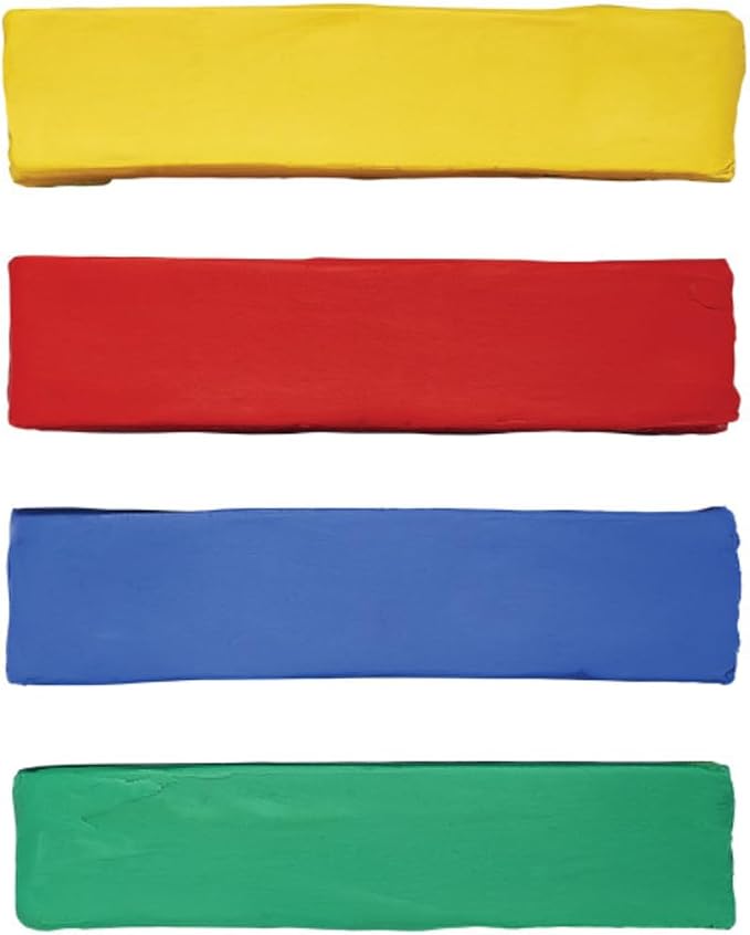 Prang Modeling Clay, Primary Set, 1 lb. Box, Case of 12 Boxes | 1/4 lb. Sticks of Red, Blue, Green, and Yellow, Pliable, Non-Hardening, Non-Staining, Easy Clean-Up