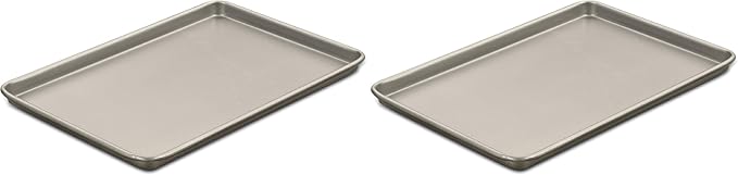 Cuisinart Chef's Classic Nonstick Bakeware 15-Inch Baking Sheet, Champagne (Pack of 2)
