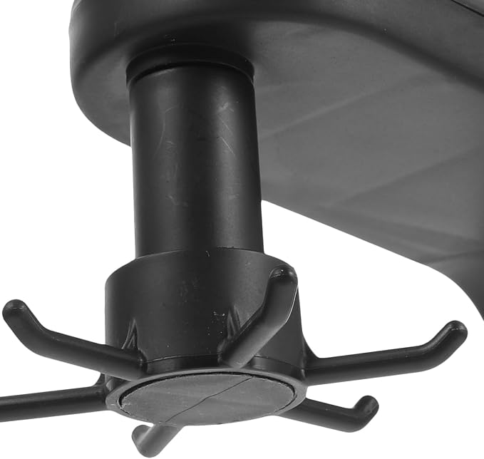 TOYANDONA 2pcs Multi-Functional Rotating 6-Claw Adhesive Wall-Mounted Kitchen Utensil Hooks Black Under Cabinet Hanging Storage and Cooking Utensil Organizer