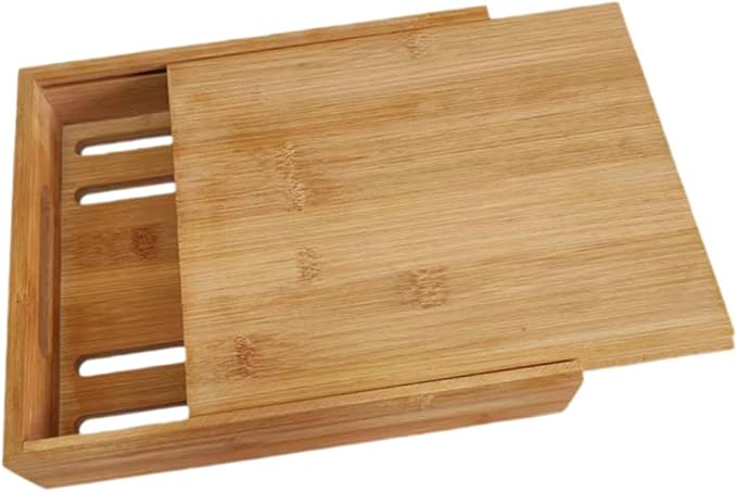 Bamboo Bread Cutting Tool, Even Slice Loaf Slicer with Crumb Catcher for Cakes and Bagels