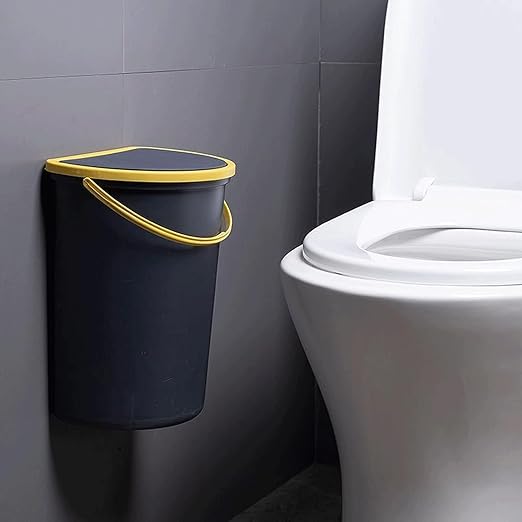Hanging Trash Can, Kitchen Garbage Bin Waste Bins, Kitchen Trash Can Cabinet Door Hanging Vegetable Peel Sorting Trash Basket Household Bathroom Wall-Mounted Trash Can (Color : A)