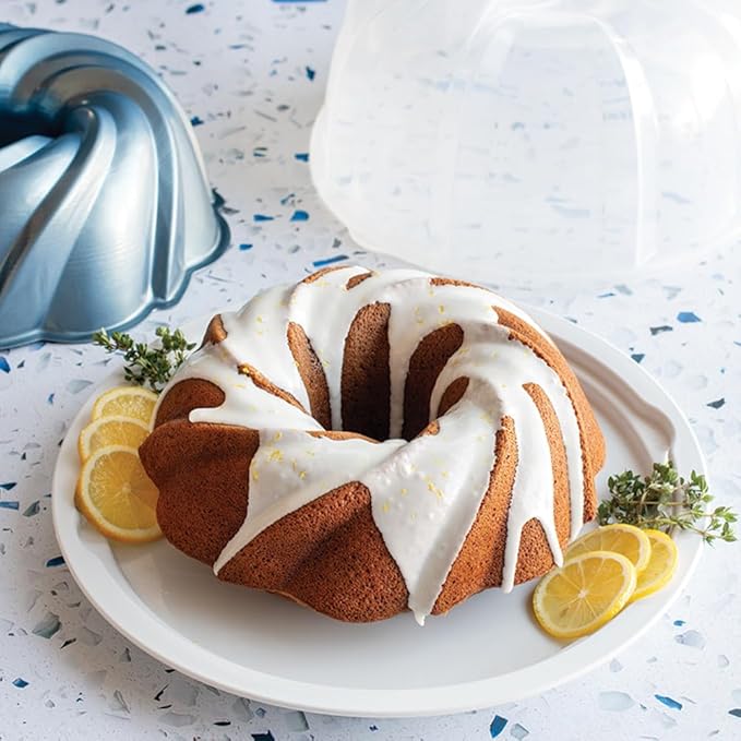 Nordic Ware Formed Swirl Bundt, 10 Cup, Twilight Blue