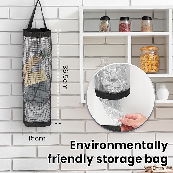 Kotto Can Crusher - Wall Mounted Can Crushers for Recycling - with Auto-Drop System -Built-in Bottle Opener-Crushes 8-16oz Cans-Includes Kitchen Storage Bag-Heavy Duty Can Crusher for Home Use-Black