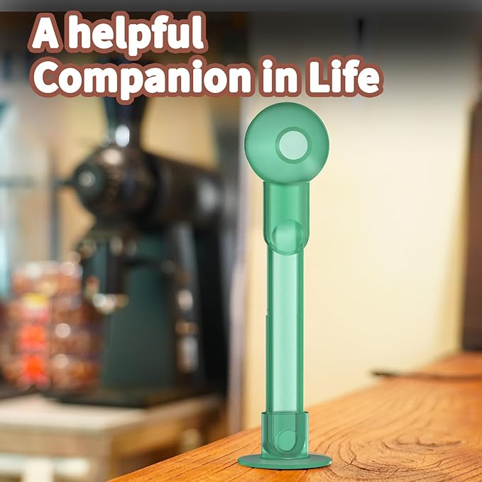 Coffee Scoop with Funnel for Ground Coffee, Protein Powder & Tea, for Reusable K Cup Refiller, 2TBSP Mess-Free, Funnel Design Prevents Spills (Translucent Green, 1-Pack)