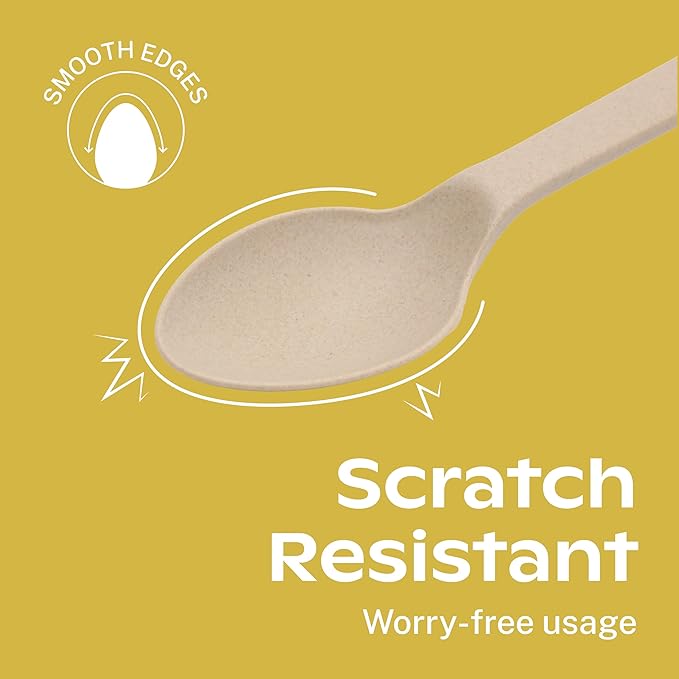 CORAL Light Brown 100% Compostable Forks - 400 Heavy Duty Forks (7.0 inch) - Break Resistant with Smooth Edges, Ocean Friendly Alternative to Plastic Silverware - Biodegradable & Disposable Forks