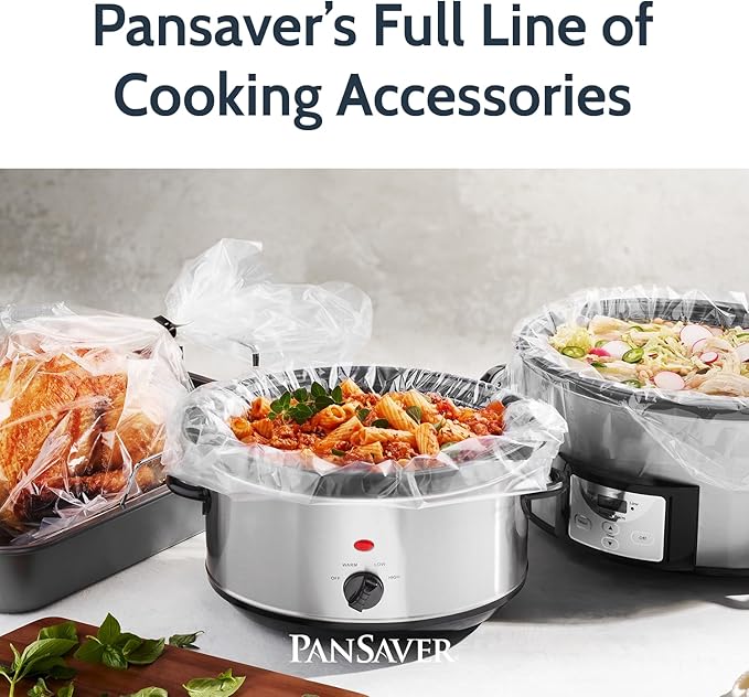 PanSaver Clear Sheet Pan Liners for Easy Clean Up - Disposable Buffet Pan Liners, Ovenable up to 400F (Bun Sheet Pan - 14.25 x 19 IN)