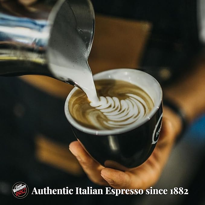 Caffe Vergnano Espresso Coffee Beans Whole, 1.1lb bag - Medium Roast Arabica Robusta Coffee Beans, Chocolate & Caramel Notes - Perfect for Espresso Machine, Moka Pot, French Press, Drip Coffee Maker