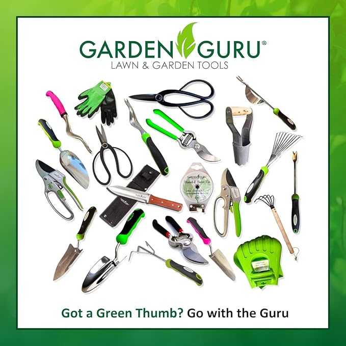 Garden Guru Extra Long Stainless Steel Pruner Pruning Shears Clippers Snips Sharp Bonsai Cutter Trimming Scissors Straight Blade Garden Scissors Tool Great for Roses Flowers Herbs Fruits (4 Pack)