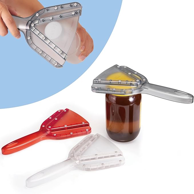 Jar Opener for Weak Hand & Seniors with Arthritis,Easy Twist Off Bottle Caps,Patent | Unique Kitchen Gadgets, Christmas Gifts for Elderly/Women/Men (Pink)