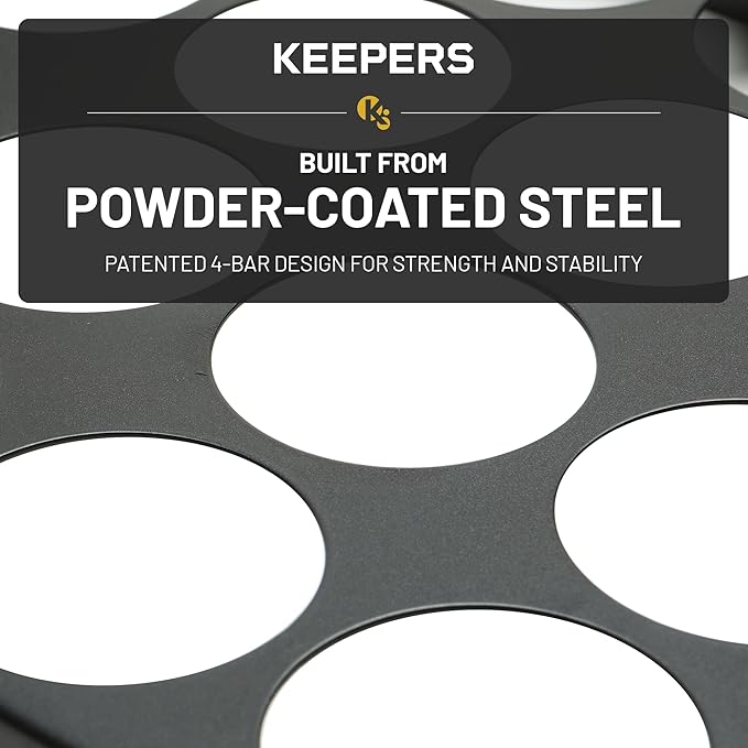 COFFEEKEEPERS KEEPERS Under Cabinet K Cup Holder with Swing-Down Access – Space-Saving Coffee Pod Holder and K Cup Organizer for 24 Pods – Steel Coffee Pod Organizer with Easy DIY Installation