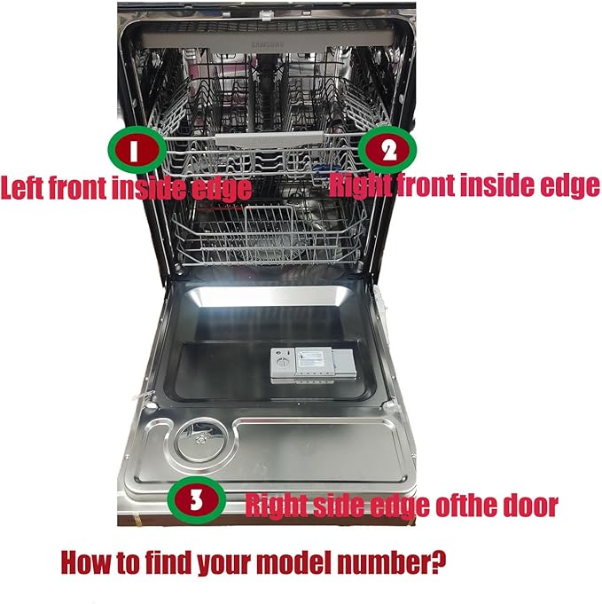 DD82-01384A Dishwasher Lower Rack Replacement for Samsung DW80R2031US, DW80R2031UG, DW80N3030US, DW80N3030UB, DW80N3030UW, DW80M2020US Series – Exact OEM Dimensions 22.5”x20.5” Dishwasher Bottom Rack