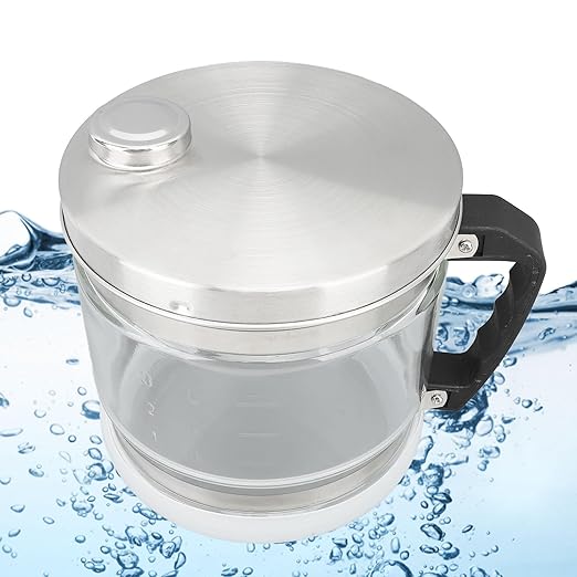 ZJchao Water Container for Distiller, 4L Replacement Distilled Water Pot Distilled Water Distiller Jug Storage Collection Bottle Glass Jar Distiller Water Distiller for Home Beauty Countertop