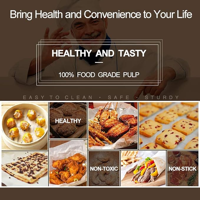 Patty Paper Sheets for 6 Inch Burger Press Resistant Circle Wax Parchment Paper Maker Cook Bake (6inch-400) (1pc)