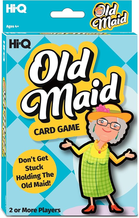 Old Maid Card Game – Classic Matching Game for Kids & Families – Fun Educational Activity for Ages 4+ – 2 or More Players – Includes 37 Whimsical Illustrated Cards and Instructions