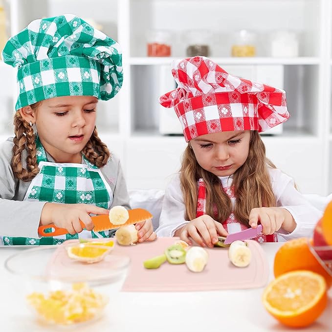 6 Pieces Plastic Fruit Knife: Food-Grade, Kid Kitchen Knife Set Safe | Children's Safe Cooking Knives Perfect for Fruits, Cake, Vegetables & Daily Kitchen Use