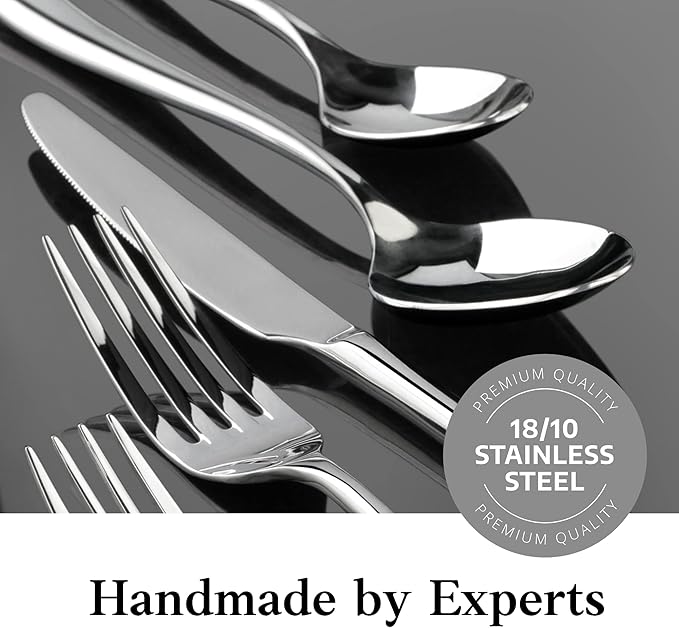 Artaste Rain II Forged 18/10 Stainless Steel (Gold (Service for 4), Flatware 20-Piece Set)