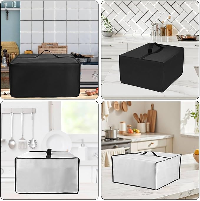 Cover for BLACK+DECKER and KitchenAid 7-8 Cup Food Processor, Heavy Duty Waterproof Dustproof Food Processor Protective Case Cover, Accessories for BLACK+DECKER Food Processors (Black)