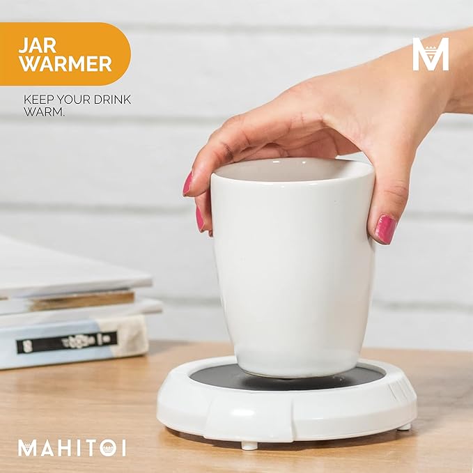 Durable Heavy Portable Large Warmer Safe Plate for Candle Jar & Mug Warmer, White Pack