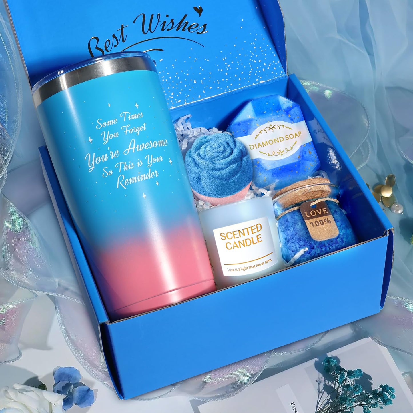 TRSILLE Birthday Gifts for Women, Spa Gifts for Women, Gift Baskets for Her, Girlfriend, Sister, Mom, Best Friend Birthday Gifts Thank You Gifts Christmas Gifts for Her Anniversary