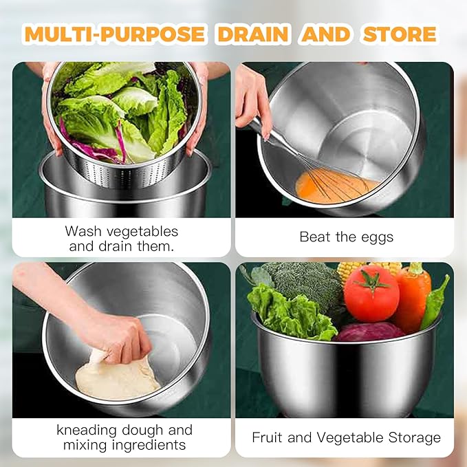 6L stainless steel salad dehydrator, fruit washer, lettuce dehydrators, suitable for home fruit washer and pasta dehydrator, kitchen essential tool (Green)