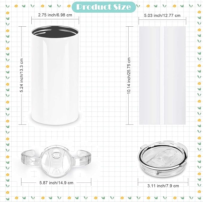 12 Oz Sublimation Sippy Cup 4 Pack, Kids Sublimation Sippy Tumblers, Stainless Steel Todder Water Bottle