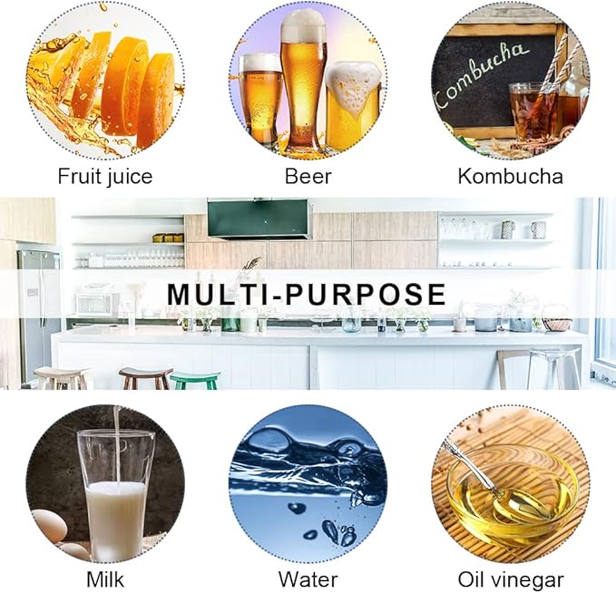 ZEBEIYU 32oz Beer Bottle,Swing Top Glass Kombucha Bottles with Stoppers for Brewing, Beverages, Smoothies, Kefir, Beer, Soda, Juicing, Kombucha, Oil, Water, Milk, Vinegar(4 Pack)