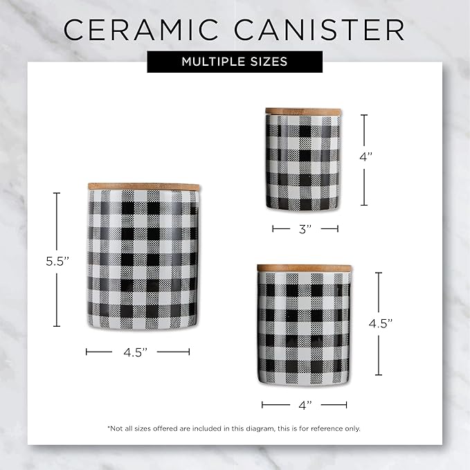 DII Kitchen Accessories Retro Collection, Ceramics, Canister Set, Blue, 3 Piece