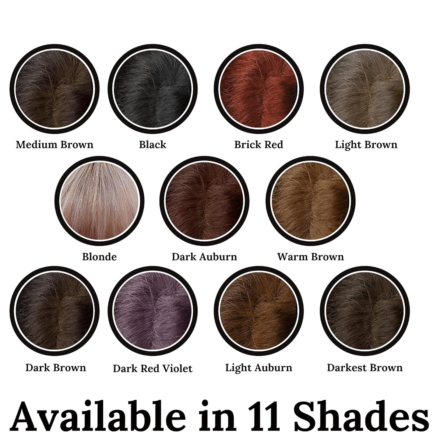 Hair Root Touch Up Powder - Brick Red - 11 True-to-Nature Root Concealer Shades - Longer-Lasting, Zero Fragrance, Talc or Parabens - With Brush