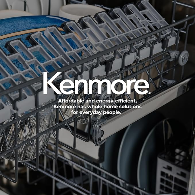 Kenmore 22-14599 24" Built-In Dishwasher - UltraWash, SmartWash, Sanitize Rinse, SmartDry and Leak Detection - 14 Place Settings - 51 DBA - ENERGY STAR Certified - 24" - Black