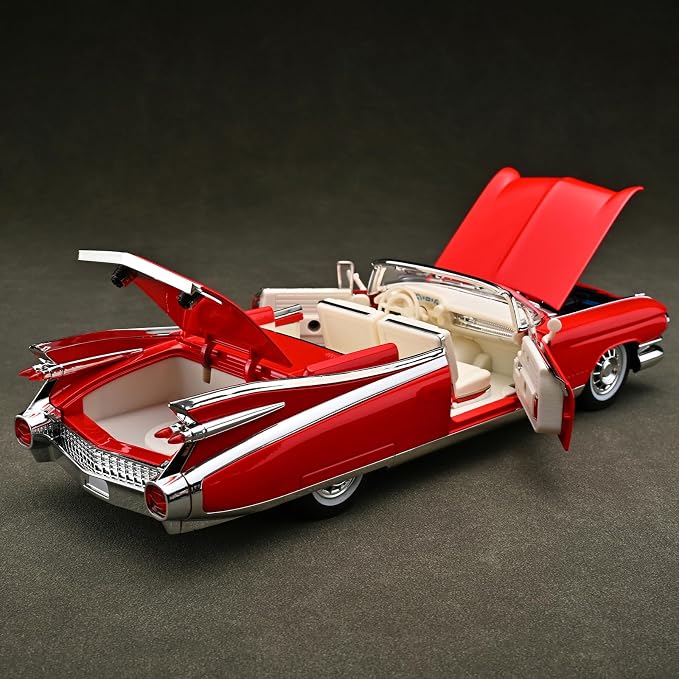 RZAPE Toy Car Models 1/24 Diecast Cars Eldorado Metal Model Car Carros De Coleccion,Model Cars Kits for Adults and Boys,Pull Back Car with Lights and Sounds,Toy Cars for Boys Age 4-7(Red)
