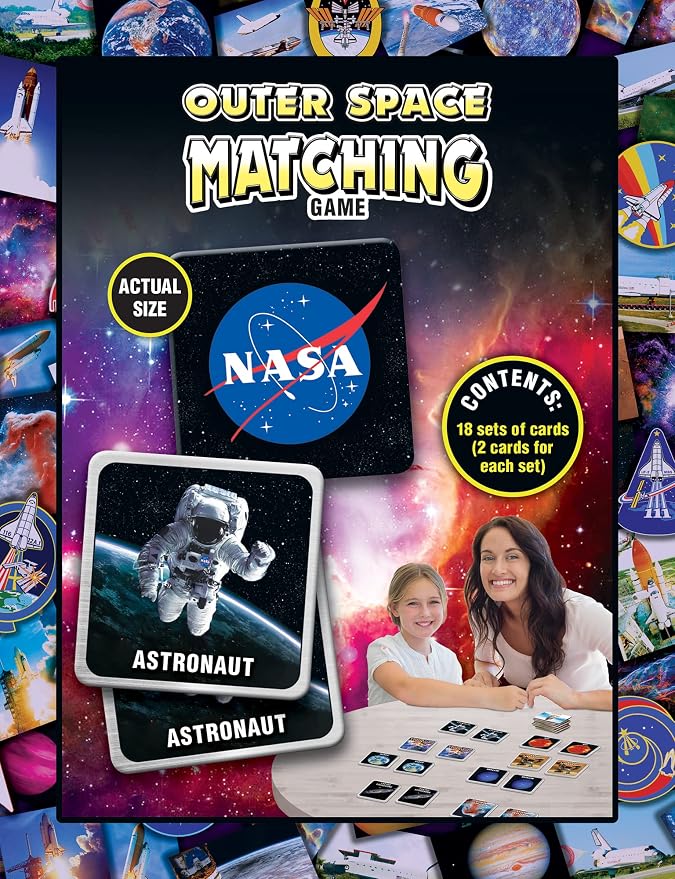 MasterPieces Kids Games - NASA Matching Game - Game for Kids and Family - Laugh and Learn