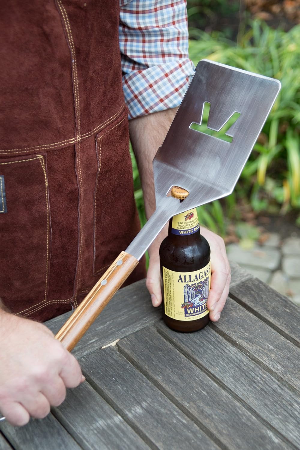 Outset QVG10 Verde Collection Grande Spatula, Bamboo