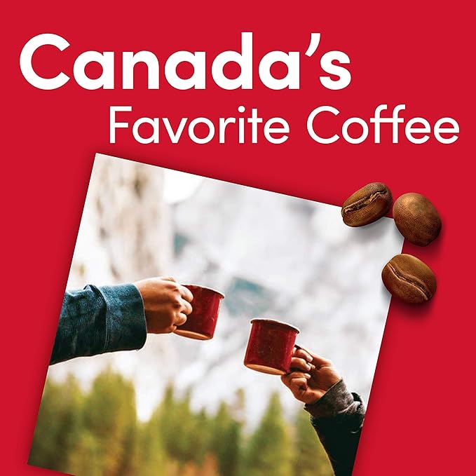 Tim Hortons Colombian, Medium-Dark Roast Ground Coffee, Perfectly Balanced, Always Smooth, Made with 100% Arabica Beans, 12 Ounce (Pack of 6)