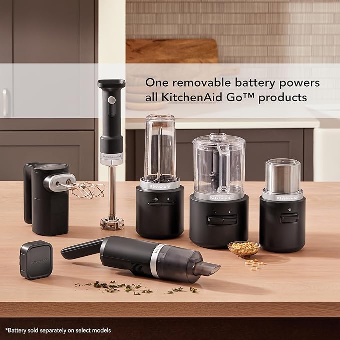 KitchenAid Go™ Cordless Hand Mixer - battery sold separately, KHMR700, Black Matte