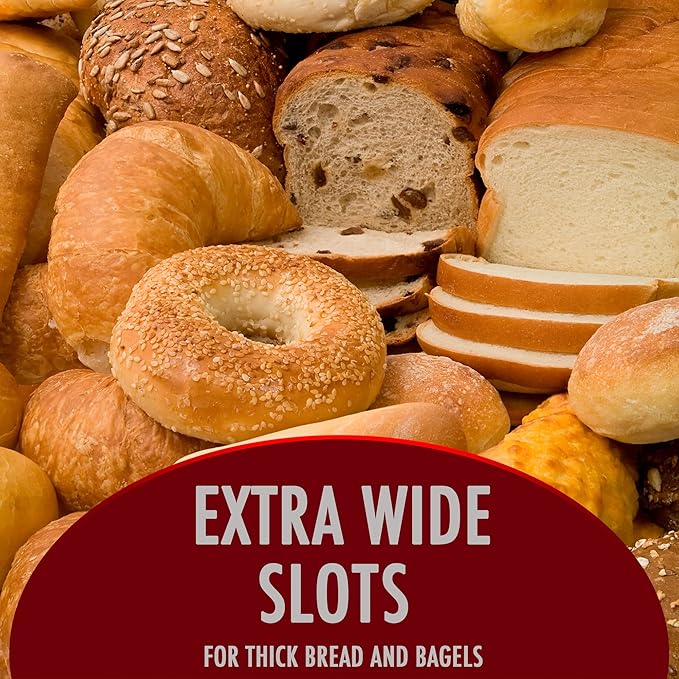 Rae Dunn Retro Rounded Bread Toaster, 2 Slice Stainless Steel Toaster with Removable Crumb Tray, Wide Slot with 6 Browning Levels, Bagel, Defrost and Cancel Options (Baby Blue)