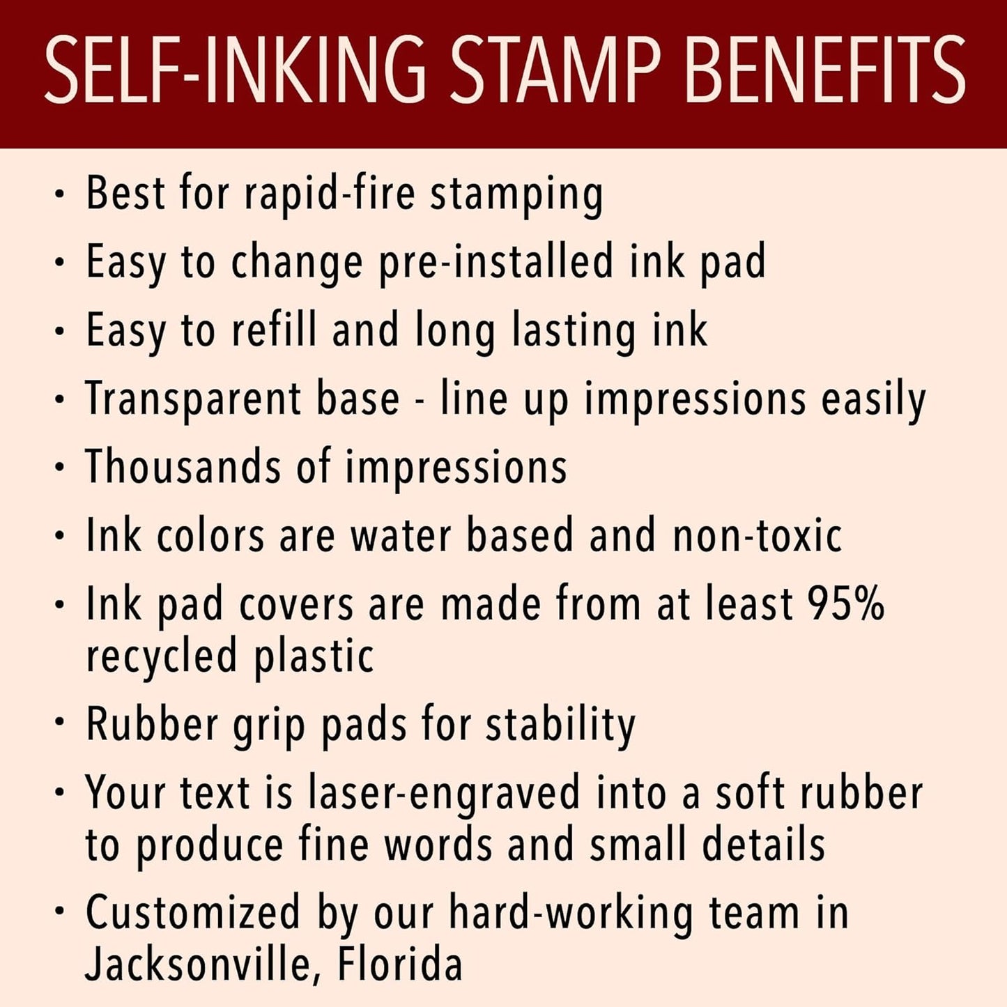 Custom Self-Inking Teacher Stamps | 49 Designs | Fun Teacher Phrases | Grading Made Easy | Classroom, Teacher and Library Book Stamps (Likes This a-Latte, Large)