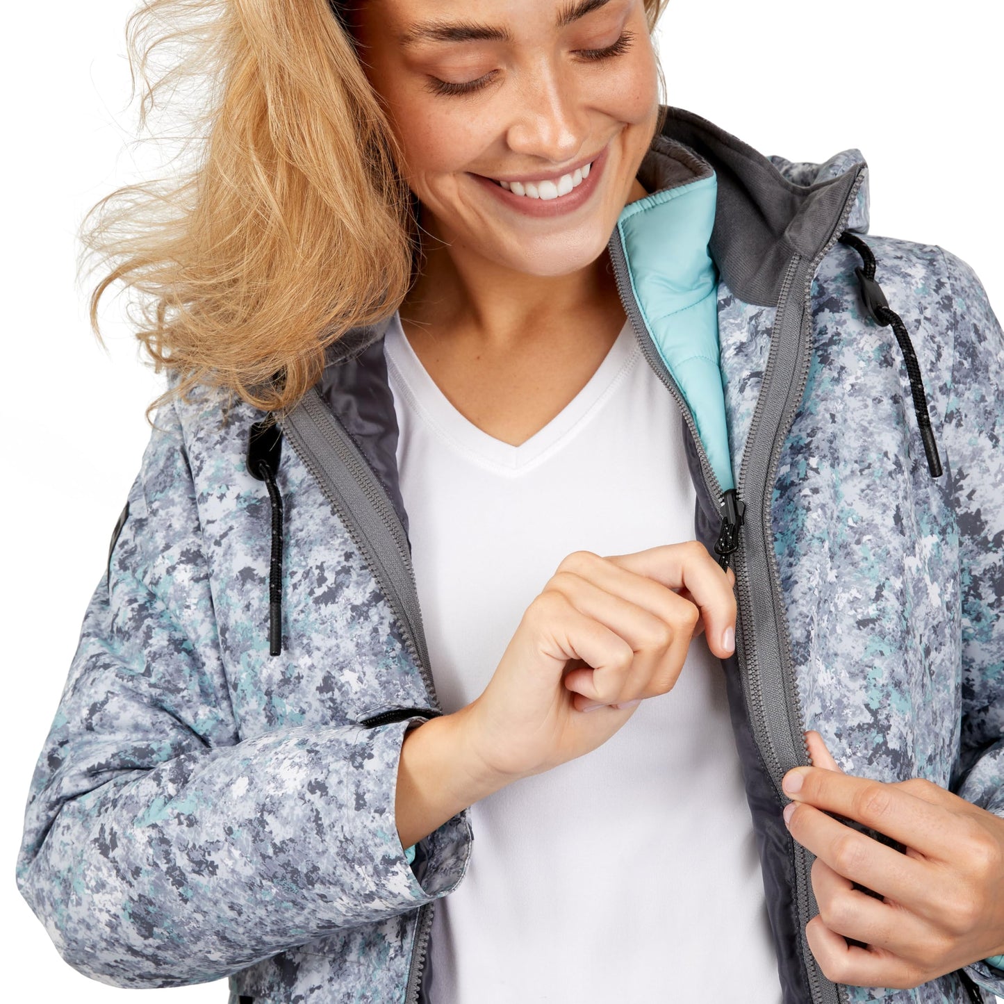 Free Country Women's All Weather 3-in-1 Systems Jacket Dove Granite M