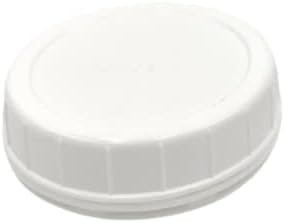 The Dairy Shoppe Glass Milk Bottle, Heavy Glass with Extra Lid, Creamery Style (4, Threaded Pint)