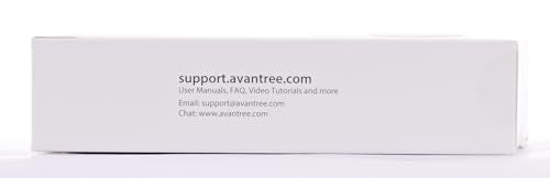 Avantree CK11 Hands Free Bluetooth 5.0 Car Kits, 3W Loud Speakerphone, Support Siri Assistant & Motion Auto On Off, Volume Knob, Wireless in Car Handsfree Speaker with Visor Clip - Titannium