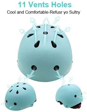 Kids Bike Skateboard Helmet Pad Set,Toddler Cyling Protective Gear Knee & Elbow Pads Wrist Guards for 5-8-10-12-14-16 Years Girls Boys Bicycle Scooter Roller Skate Inline Skating Rollerblading