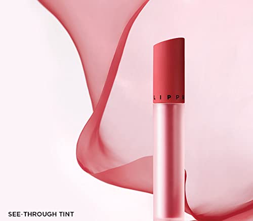 JUNG SAEM MOOL LIP-PRESSION See-Through Tint 0.14 Fl Oz, Soft Blurred Velvet Tint with Lightweight Long lasting Hydration, Seamless Fit Texture, Mood Tone Color, Korean Lip Makeup (RUBY VEIL)