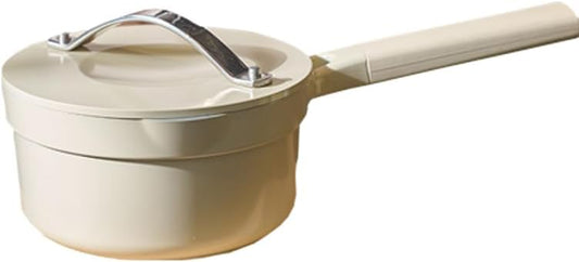 1.6 Quart Sauce Pan with Lid, Non Stick Saucepan Pot for Cooking with Pour Spout and Handle for Stove,Induction,Gas,Non Toxic,PFOA Free