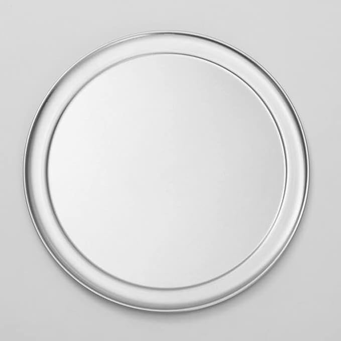 American Metalcraft TP18 18” Diameter Pizza Pan - 18-Gauge Aluminum - Commercial Wide Rim - 16 Inch Interior Diameter - Oven-Ready - Silver