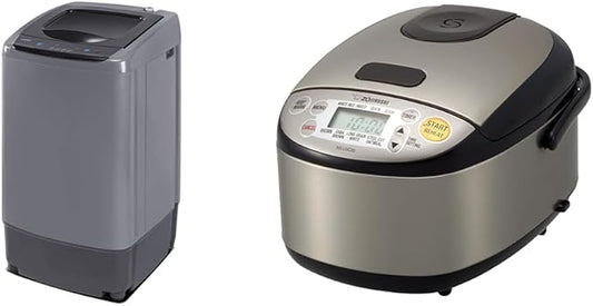 Comfee 0.9cu.ft Portable Washer & Zojirushi 3-Cup Rice Cooker Bundle