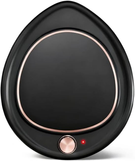 Coffee Mug Warmer - Large Candle Warmer Plate, 2-Temp Setting (131℉ & 113℉) & Fast Heating, Elegant Desk Warmer for Coffee/Tea/Milk/Candle, Ideal Office Home Gift (Black)