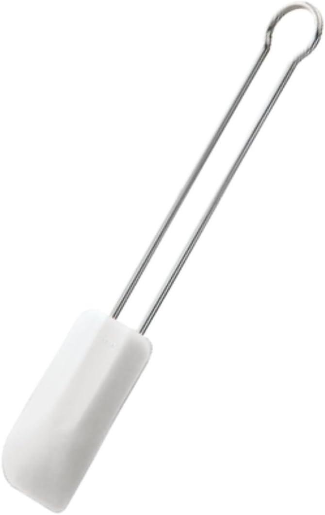 Rösle Stainless Steel & Silicone Flexible Spatula, 12.6-Inch, White