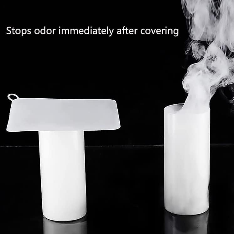 2 Pieces 8 x 8 Inch Silicone Tub Stopper Floor Drain Cover Sewer Anti-Odor Mat Deodorizing Drain Plugs for Kitchen, Bathroom and Laundry